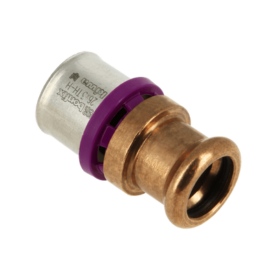 Photo of Bonfix Alu-press brass fitting straight reduced 26mm x 22mm FF