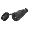 Afbeelding van Rubberen contrastekker 230V – 16A – IP44 – Met Beschermklep – Zwart