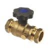 Afbeelding van BONFIX messing knel kogelkraan met aftap 42mm FF