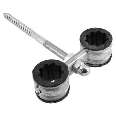 Foto van Bonfix dubbele radiatorbeugel met muurpen 15mm