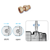 Afbeelding van EnergyBy terugslagklep FM met losse moer en bypass mechanisme – DN20 (3/4inch)
