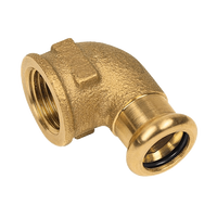 BONFIX press RK bocht 90 graden buitendraad 15mm x 1/2inch FR