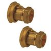 Afbeelding van EnergyBy pompkoppelingset met geïntegreerde afsluiter, 1 1/2inch binnendraad x 28mm knelkoppeling