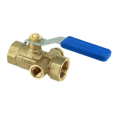 BONFIX messing draadfitting kogelkraan met aftap 1inch RpRp BONFIX messing draadfitting kogelkraan met aftap 1inch RpRp