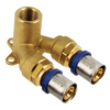 Image of Bonfix Alu-press brass fitting wall plate 20 x 1/2inch x 20 FRpF