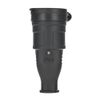 Afbeelding van Rubberen contrastekker 230V – 16A – IP44 – Met Beschermklep – Zwart