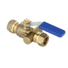 Image of BONFIX brass compression ball valve without tap 28mm FF
