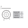 Image of SPKP pellet 80 – pellet stove chimney pipe rosette diameter Ø80mm