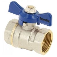 BONFIX brass threaded fitting ball valve blue butterfly knob 1/2inch RpRp