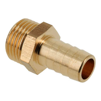 Foto van BONFIX messing draadfitting slangpilaar buitendraad 1/8inch x 10mm MR