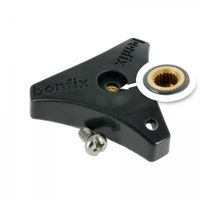 Bonfix kunststof knop met messing insert en schroef 71606-71607