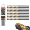 Afbeelding van Tvardy HSS Metaalboor 1.5 mm - Zwart-Goud TiN Gecoate Spiraalboor