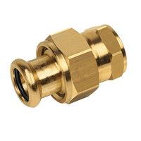 BONFIX press fitting red copper 3-piece coupling 28mm x 3/4inch FR