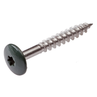HPL screws 4.8 x 38 stainless steel A2 green RAL 6009 - 200 pcs