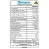 Afbeelding van SPRSUN R32 lucht water warmtepomp 4kW tot 9kW