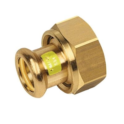 Photo of BONFIX press fitting red copper gas union coupling 1 1/4inch x 28mm FRp