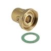 Image of BONFIX brass threaded fitting ball valve for pump connection 1inch x 1 1/2inch RpRp