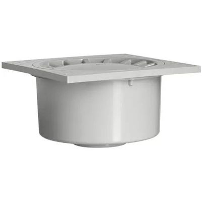 Martens PVC 150mm x 150mm slagvaste vloerput onderuitloop 40/50mm Martens PVC 150mm x 150mm slagvaste vloerput onderuitloop 40/50mm