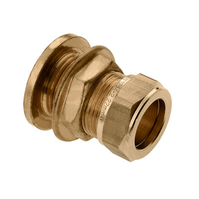 Photo of BONFIX brass compression fitting tank connector straight 22mm F