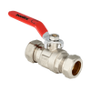 Afbeelding van BONFIX messing kogelkraan met knelfitting 15mm FF