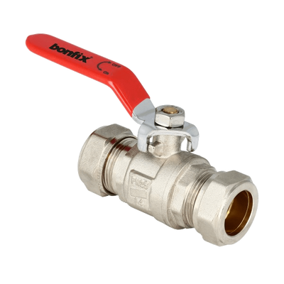 BONFIX messing kogelkraan met knelfitting 15mm FF