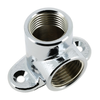 BONFIX brass chromed threaded fitting wall plate 1/2inch RpRp