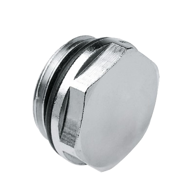 Foto van BONFIX Radiatorblindstop 1/2inch vernikkeld met O-ring
