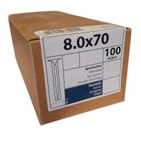 Spanhulzen 8.0 x 70 - 100 stuks