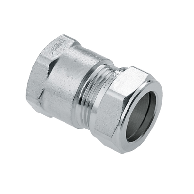BONFIX knel vernikkeld messing schroefbus 15 x 3/8 inch Foto van BONFIX knel vernikkeld messing schroefbus 15 x 3/8 inch