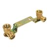 Image of BONFIX press fitting red copper silicium wall plate bracket 15mm x 1/2inch FRp