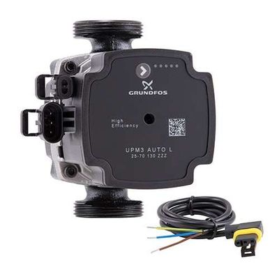 Grundfos UPM3 Auto L 25-70/130 Circulatiepomp (CV pomp) Foto van Grundfos UPM3 Auto L 25-70/130 Circulatiepomp (CV pomp)