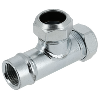 BONFIX C-staal knelfitting T-stuk binnendraad 28 x 1/2 inch x 28