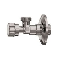 Anco hoekstopkraan 1/2inch x 1/2inch met rozet en ronde handgreep