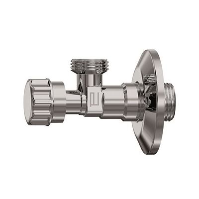Foto van Anco hoekstopkraan 1/2inch x 1/2inch met rozet en ronde handgreep