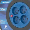 Afbeelding van Elektrische Kabelhaspel 30 m – 4 Stopcontacten – 230V – 3x1.5mm² - GEKO
