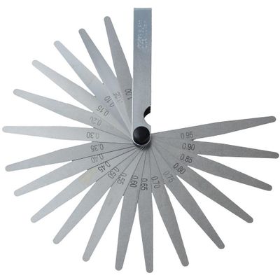 Foto van Voelermaat 20-delig 0.05 tot 1.00mm – Precisie Gereedschap voor Nauwkeurige Metingen (0,05–1,00 mm)