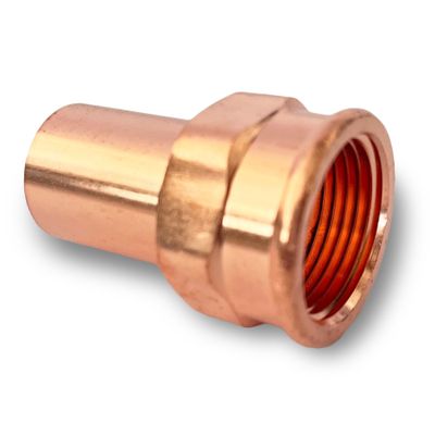 Photo of AesPRES Uniko copper pressfitting - insert coupling 22mm x 1/2inch female thread