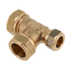 Afbeelding van BONFIX messing knelfitting T-stuk verlopend 22mm x 22mm x 15mm FFF