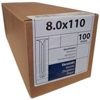 Spanhulzen 8.0 x 110 - 100 stuks