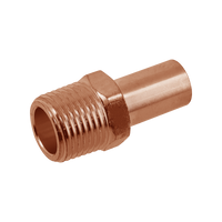 BONFIX press fitting red copper push-in coupling male thread 35mm x 1 1/4inch MR