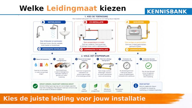 Welke leidingmaat kiezen?