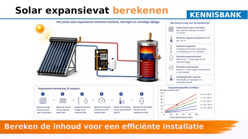 Solar expansievat berekenen