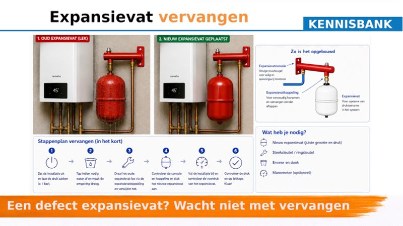 Expansievat vervangen