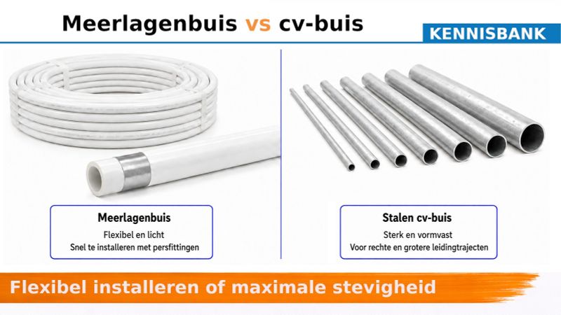 Meerlagenbuis vs stalen cv buis
