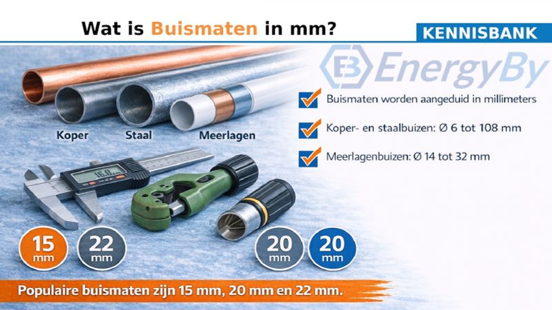 Buismaten in mm uitgelegd