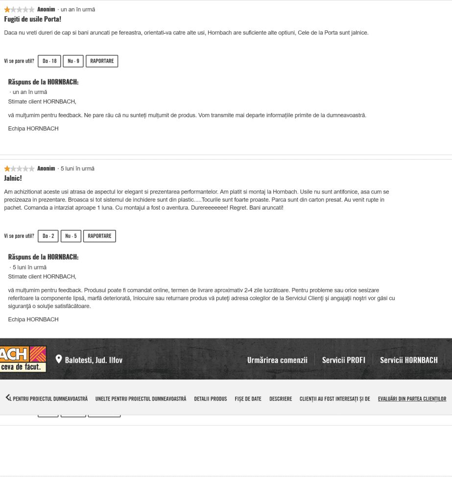 reconditionare usi Bucuresti