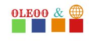 Logo OLEOO format din litere colorate și un glob stilizat.