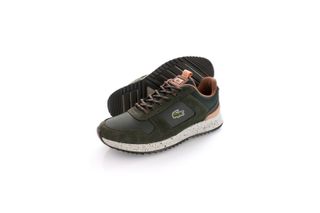 Foto van Lacoste Sneakers LACOSTE JOGGEUR 2.0 DARK GREEN / OFF WHITE LEATHER 744SMA00401X3