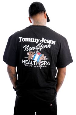 Afbeelding van Tommy Jeans T-Shirt TJM RLXD BACK LOGO SPORT BLACK DM0DM15813