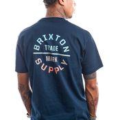 Brixton T-shirt OATH V S/S STT Midnight Navy/Gradient 16410